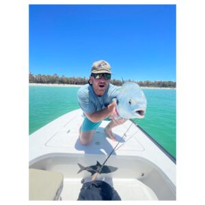 Permit fishing in Tampa Bay: Shallow water sight fishing at its finest This is a picture of Permit fishing in Tampa Bay: Shallow water sight fishing at its finest with Tampa Bay Inshore Fishing Charter