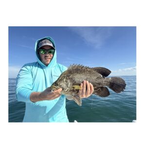 This is a picture of Hogfish on the Skiff and Triple Tail in the mix. Tampa Bay winter fishing at it's best! with Tampa Bay Inshore Fishing Charter
